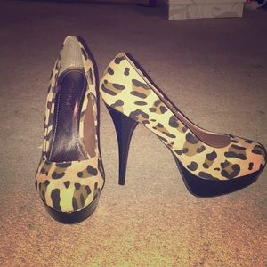 Leopard print heels